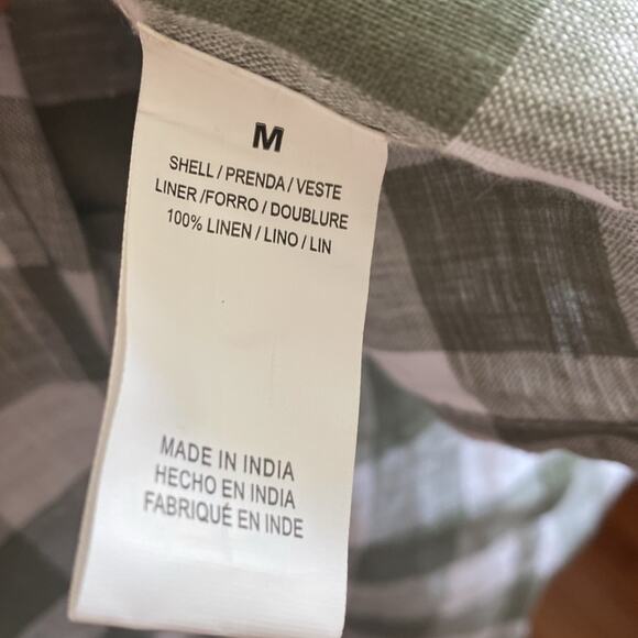 NWT Vitamin A size Medium Canyon line and checkered tied crisscross midi dress - Picture 6 of 7